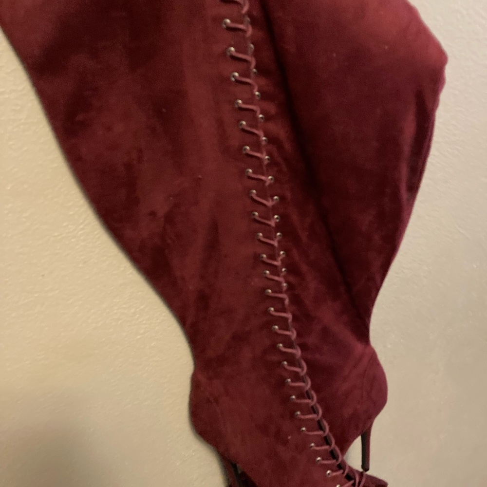 Over The Knee Tie Up Boots